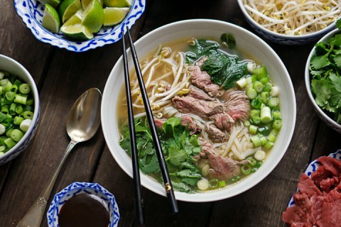 Pho (Vietnamesische Nudelsuppe)